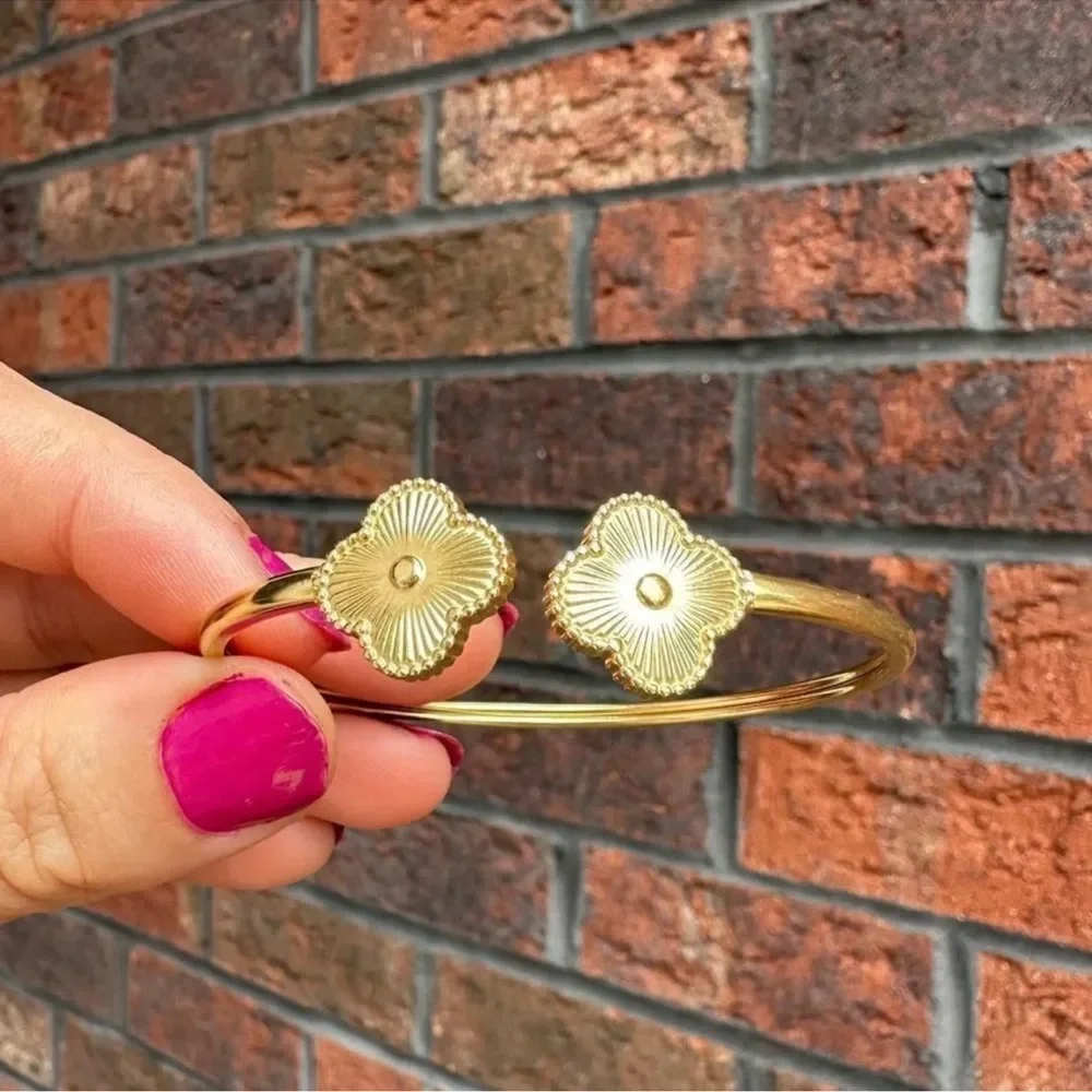 Alhambra Gold Luck 18K Gold Stainless Steel Waterproof Bracelet